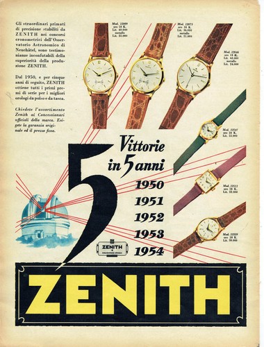 Zenith orologio 1955 anni - zenith,